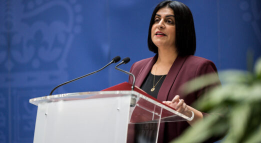 Home Secretary Shabana Mahmood gives a speech